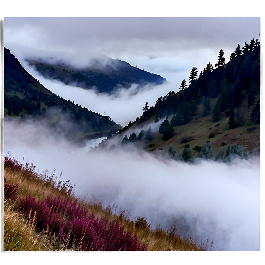 Foggy Valley Transparent Png Vsi54 PNG