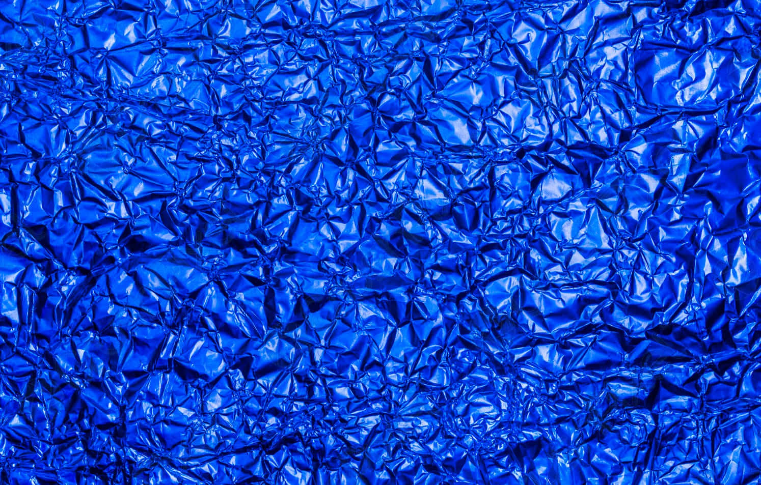 Shiny Blue Foil Background