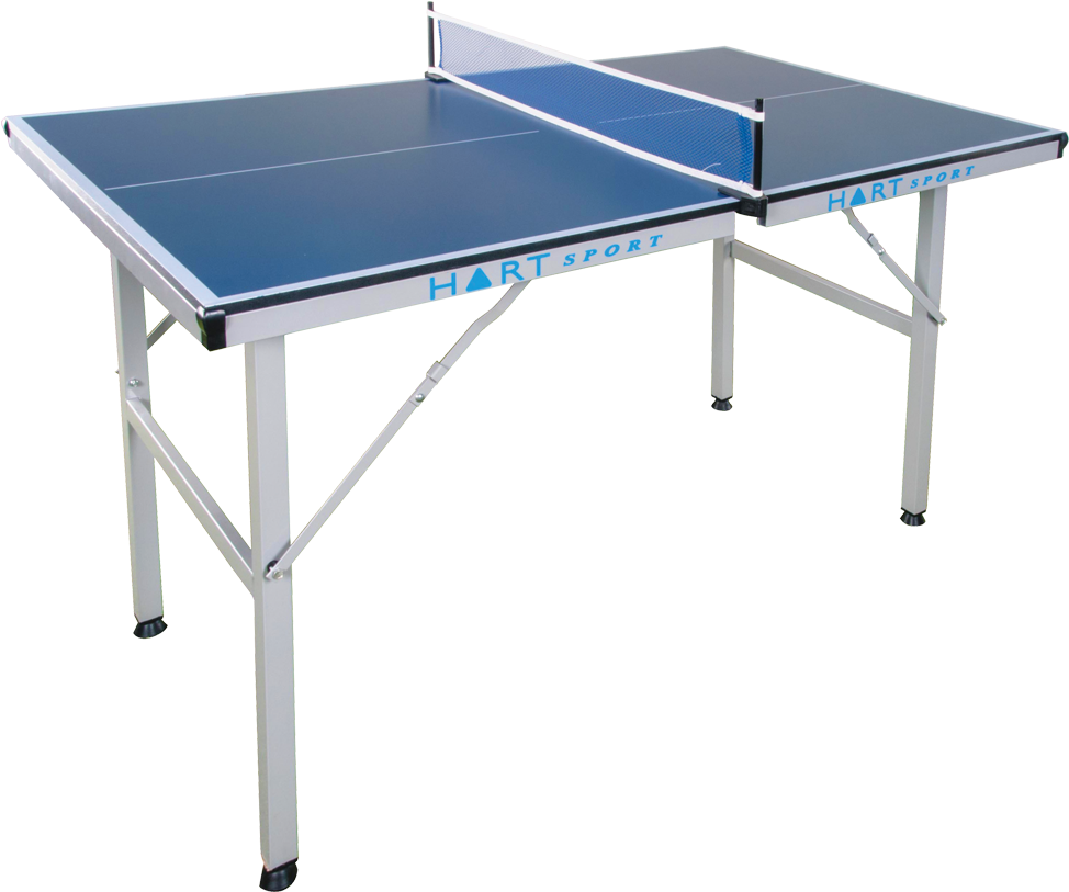 Foldable Ping Pong Table Blue PNG