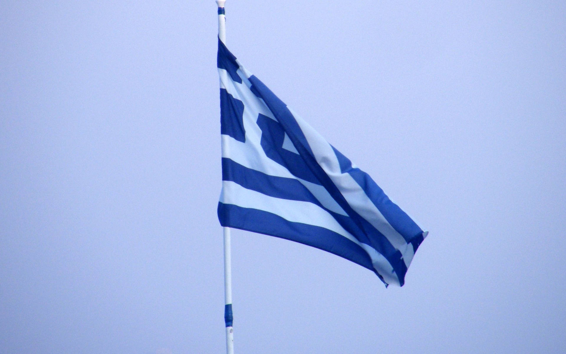 Foldet Græsk Flag Wallpaper