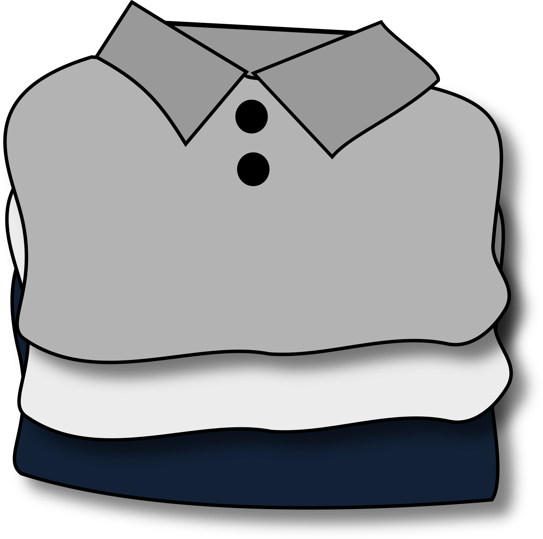 Folded Shirts Clipart PNG