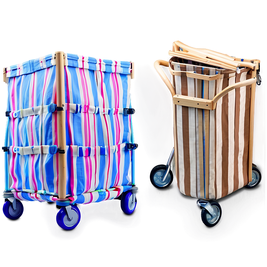 Folding Laundry Basket On Wheels Png Kqf PNG