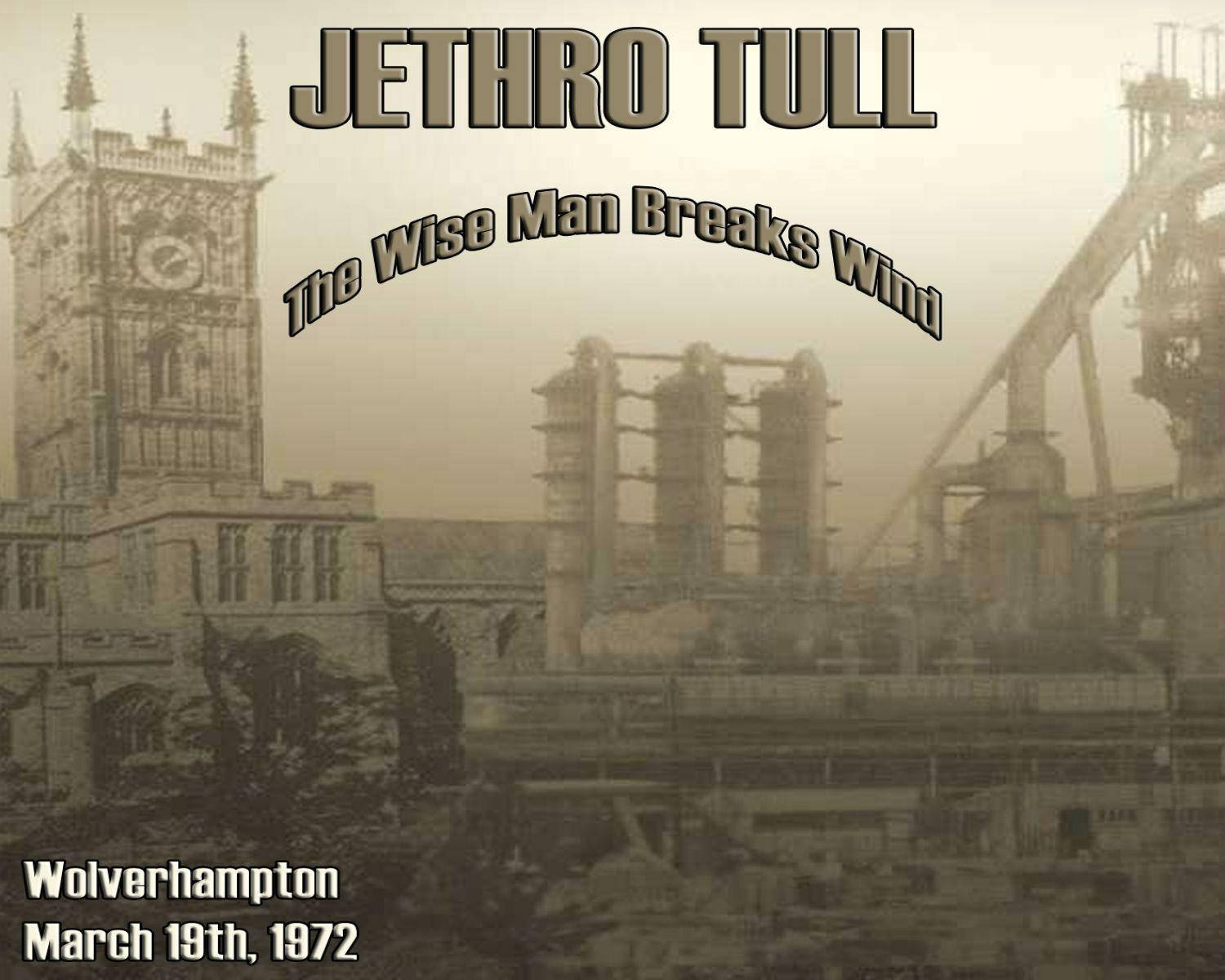 Folk Rock Band Jethro Tull Wolverhampton 1972 Vintage Poster Wallpaper