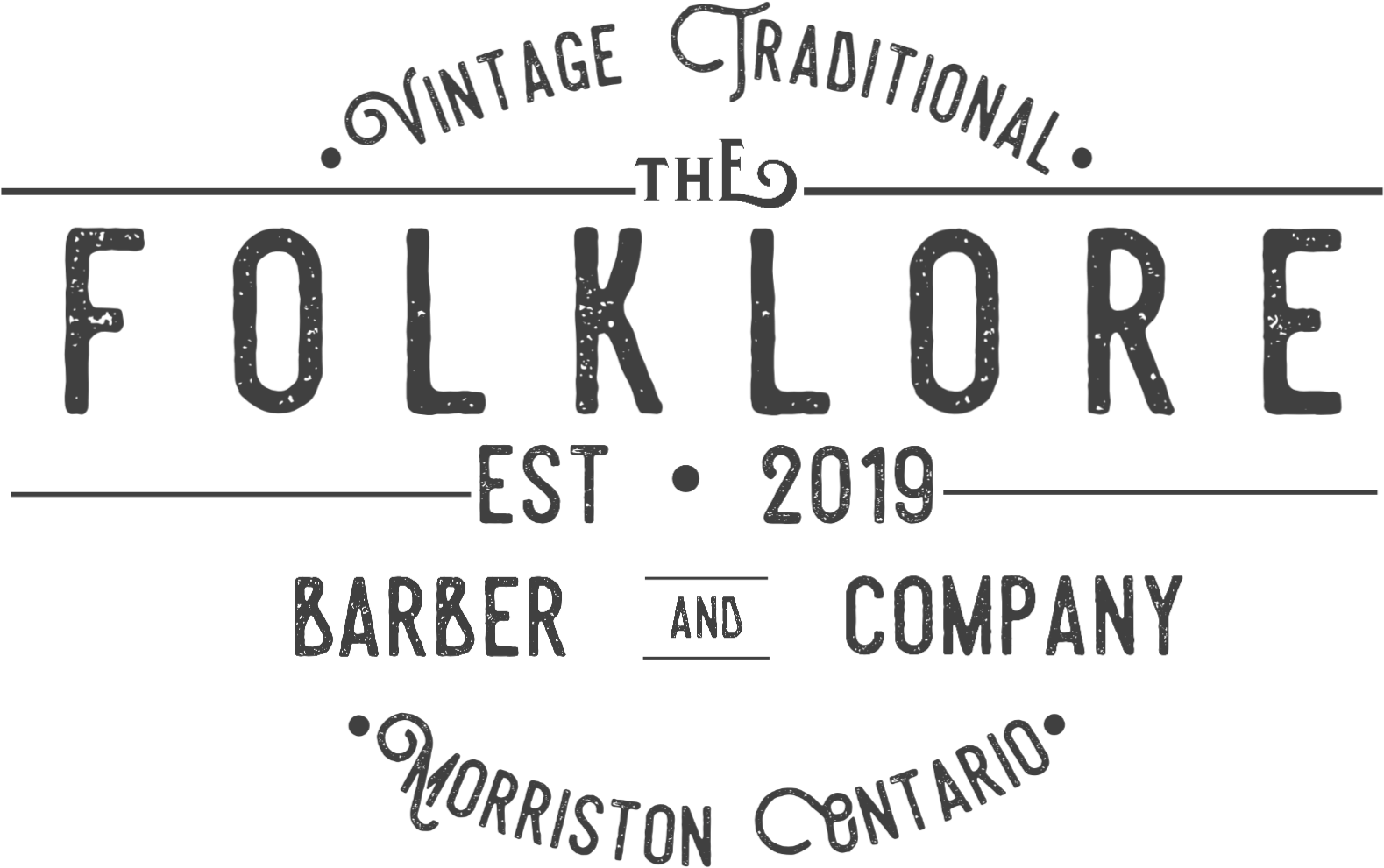 Folklore Barber Shop Logo PNG