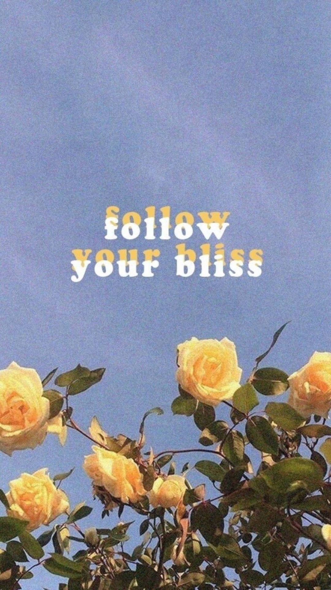 Follow Your Bliss Retro Aesthetic Iphone Wallpaper
