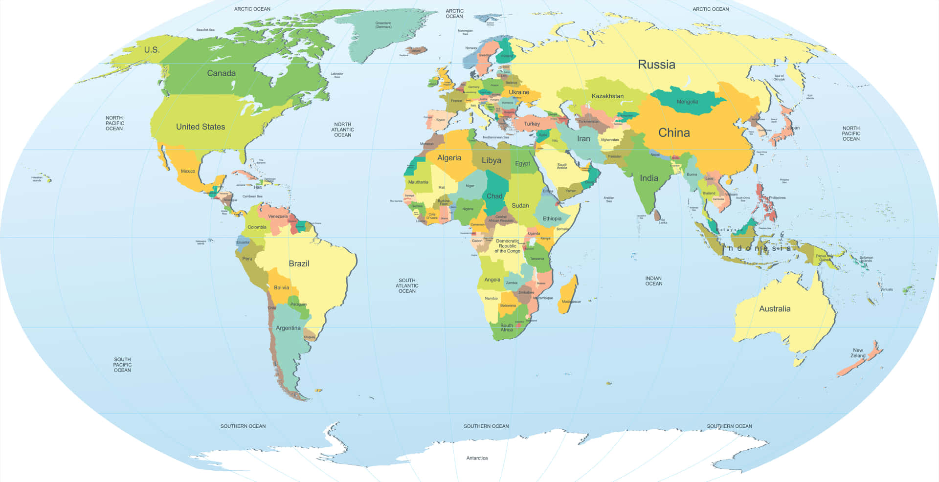 Fondode Pantalla Con Mapa Mundial