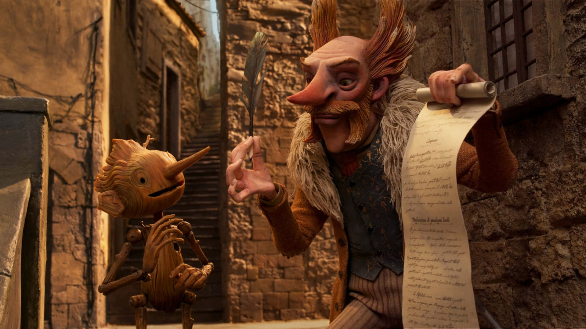 Fondode Pantalla De Guillermo Del Toro's Pinocchio En 1920x1080. Fondo de pantalla