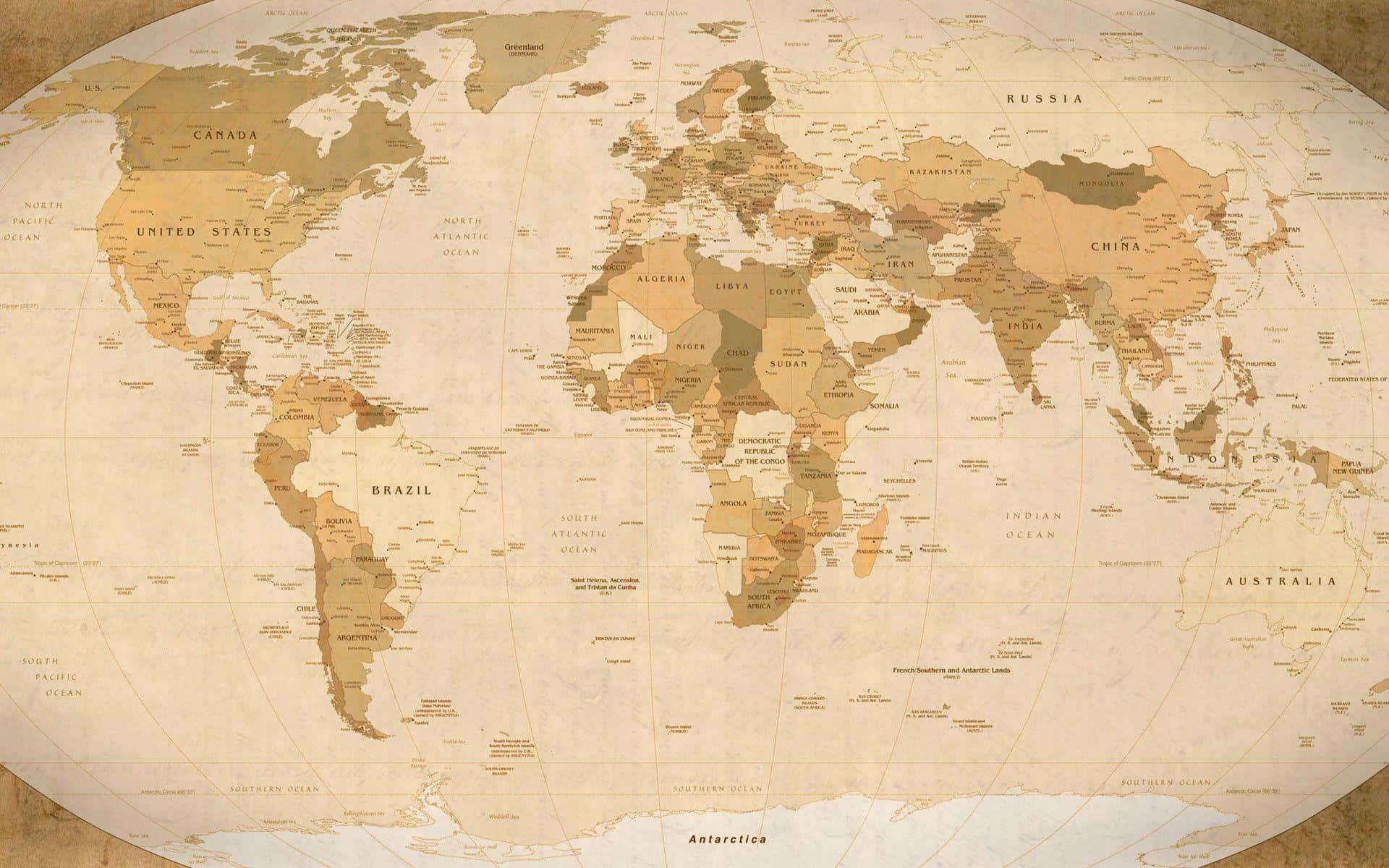 Fondode Pantalla Del Mapa Del Mundo