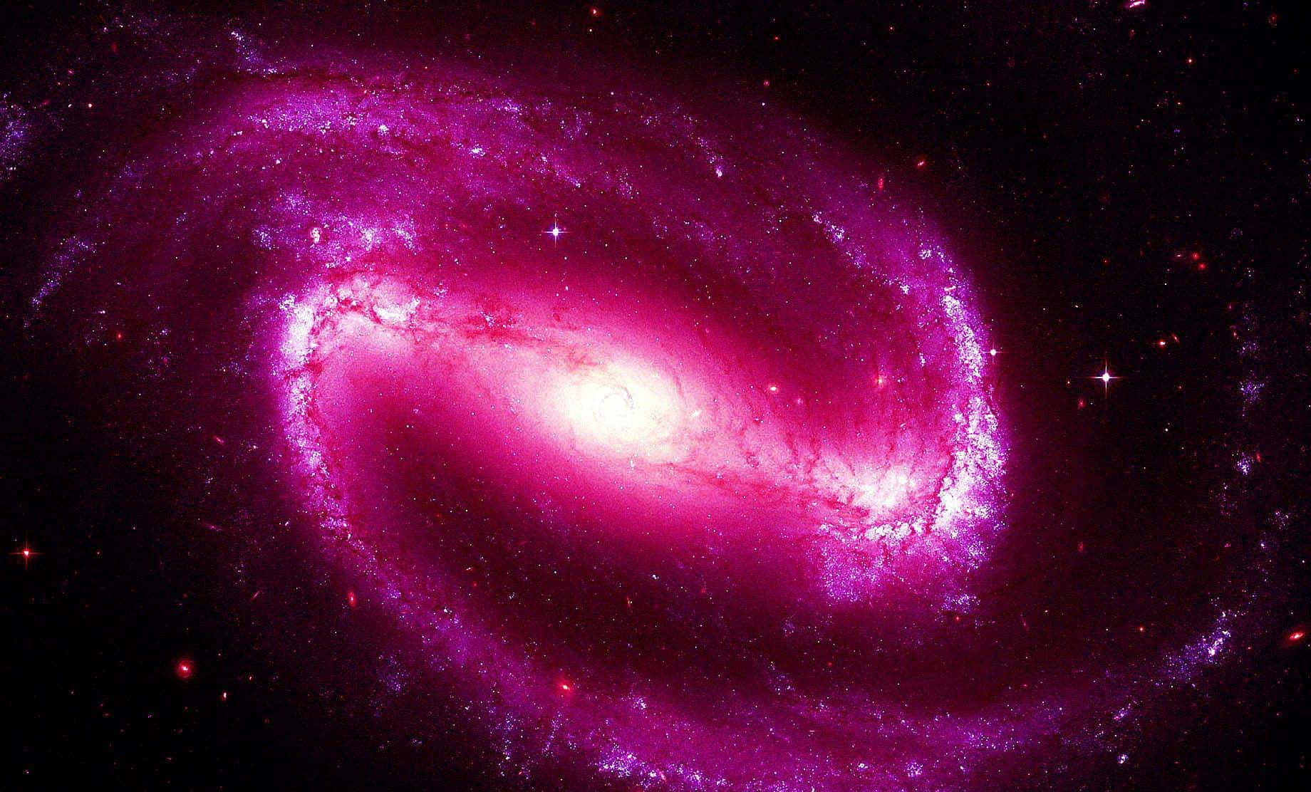 Fondode Pantalla Fascinante De La Galaxia Rosa