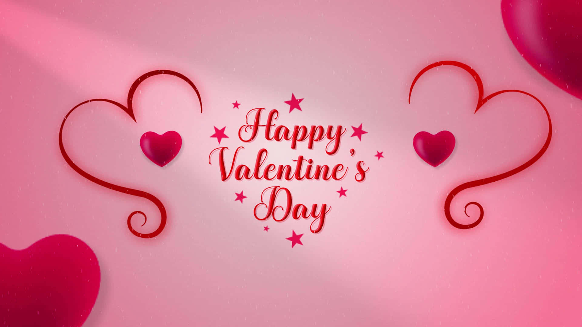 Fondode Pantalla Romántico De Corazones Para El Día De San Valentín.