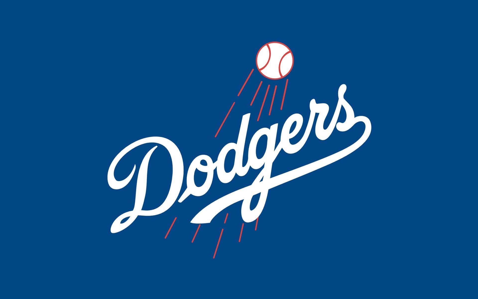 Fondovibrante Del Logotipo De Los Los Angeles Dodgers.