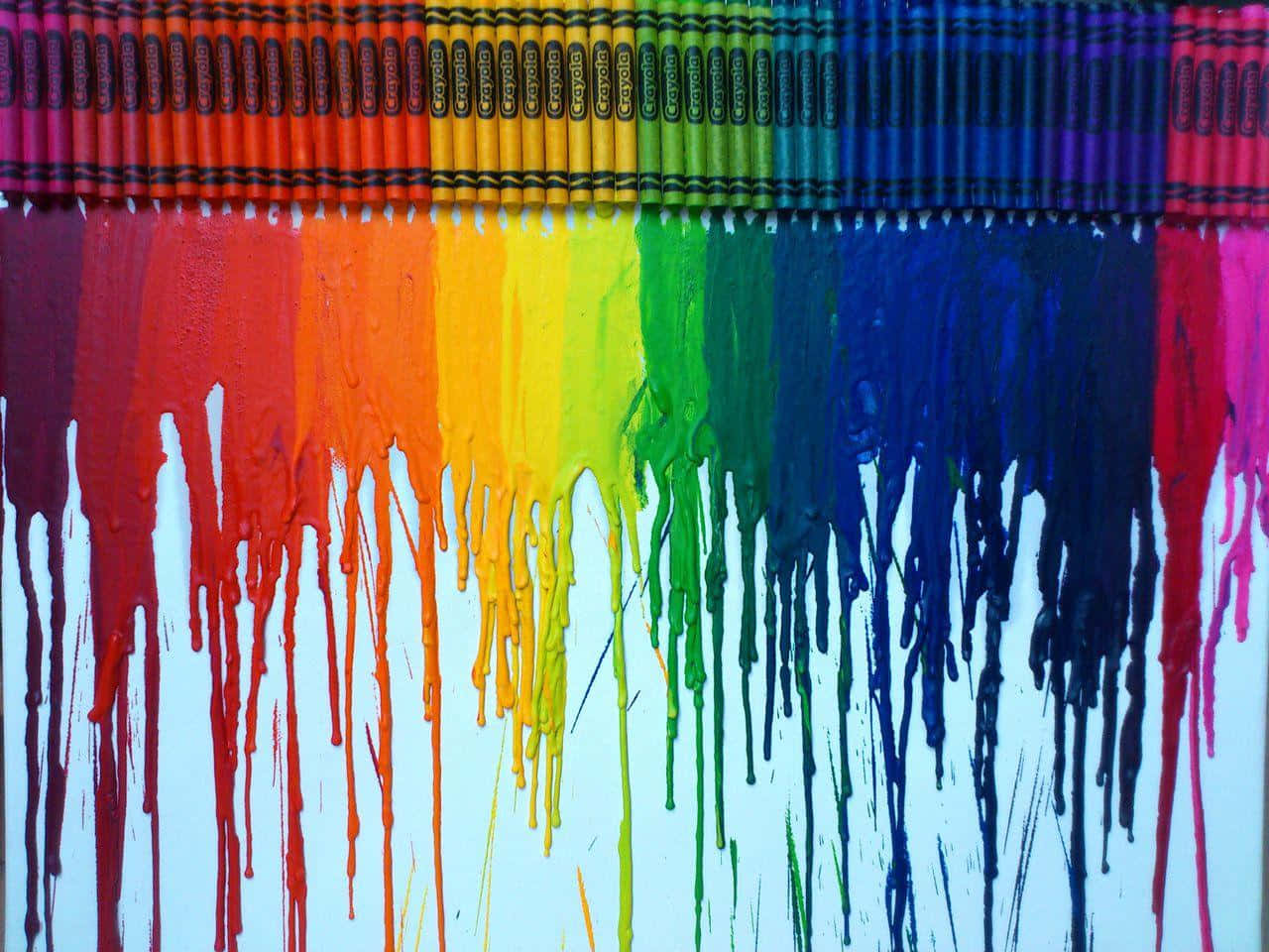 Fondovivo De Colores De Crayones.
