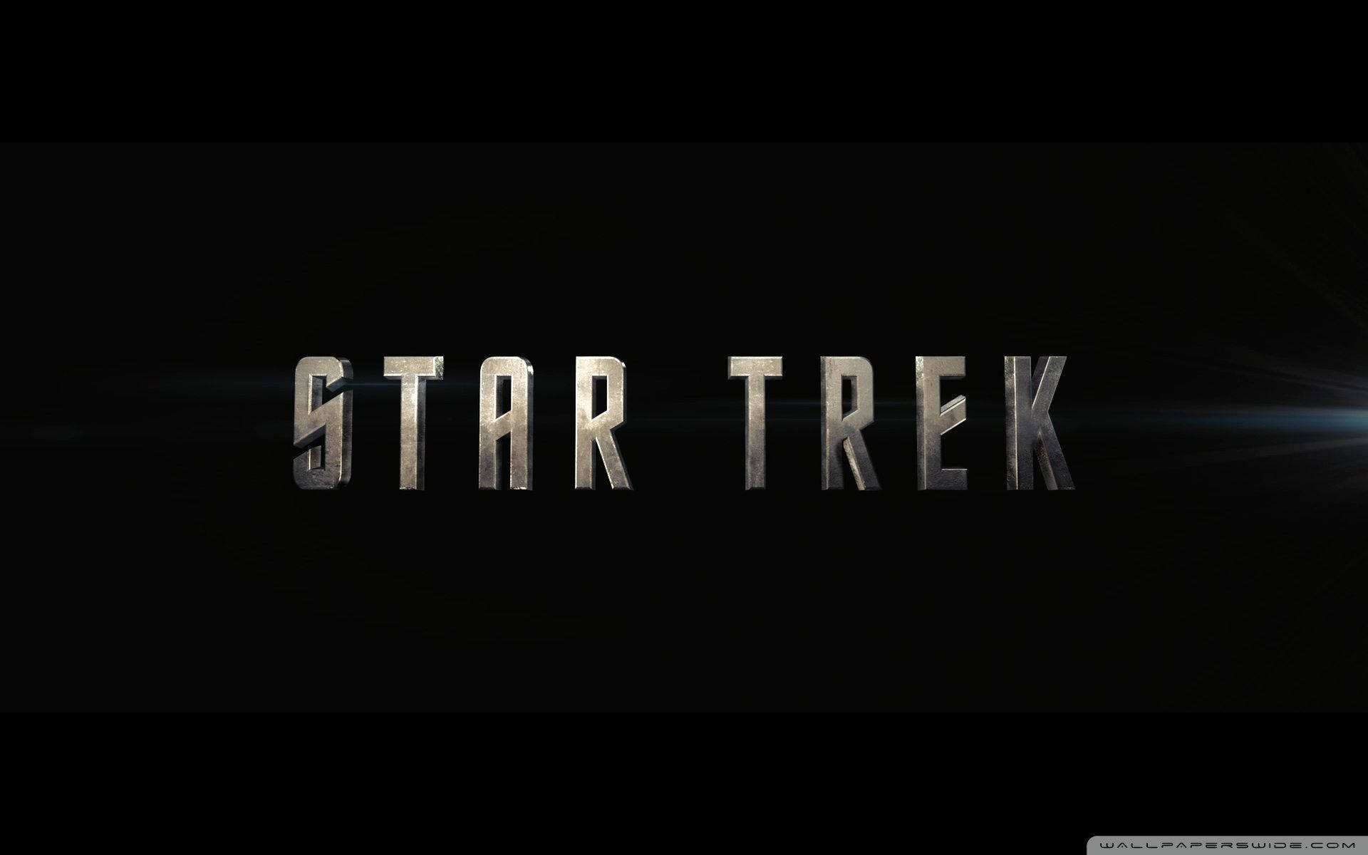 Star Trek font design with nice effects wallpaper. 