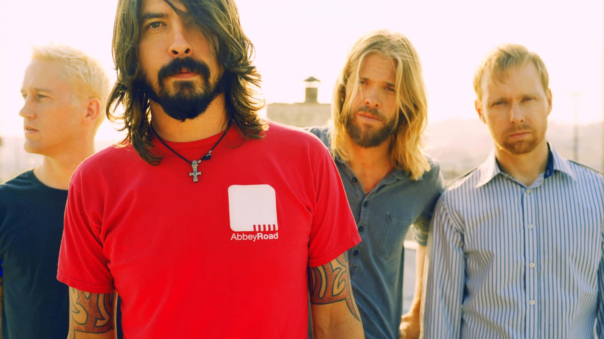 Foo Fighters Band Sunset Portrait Wallpaper