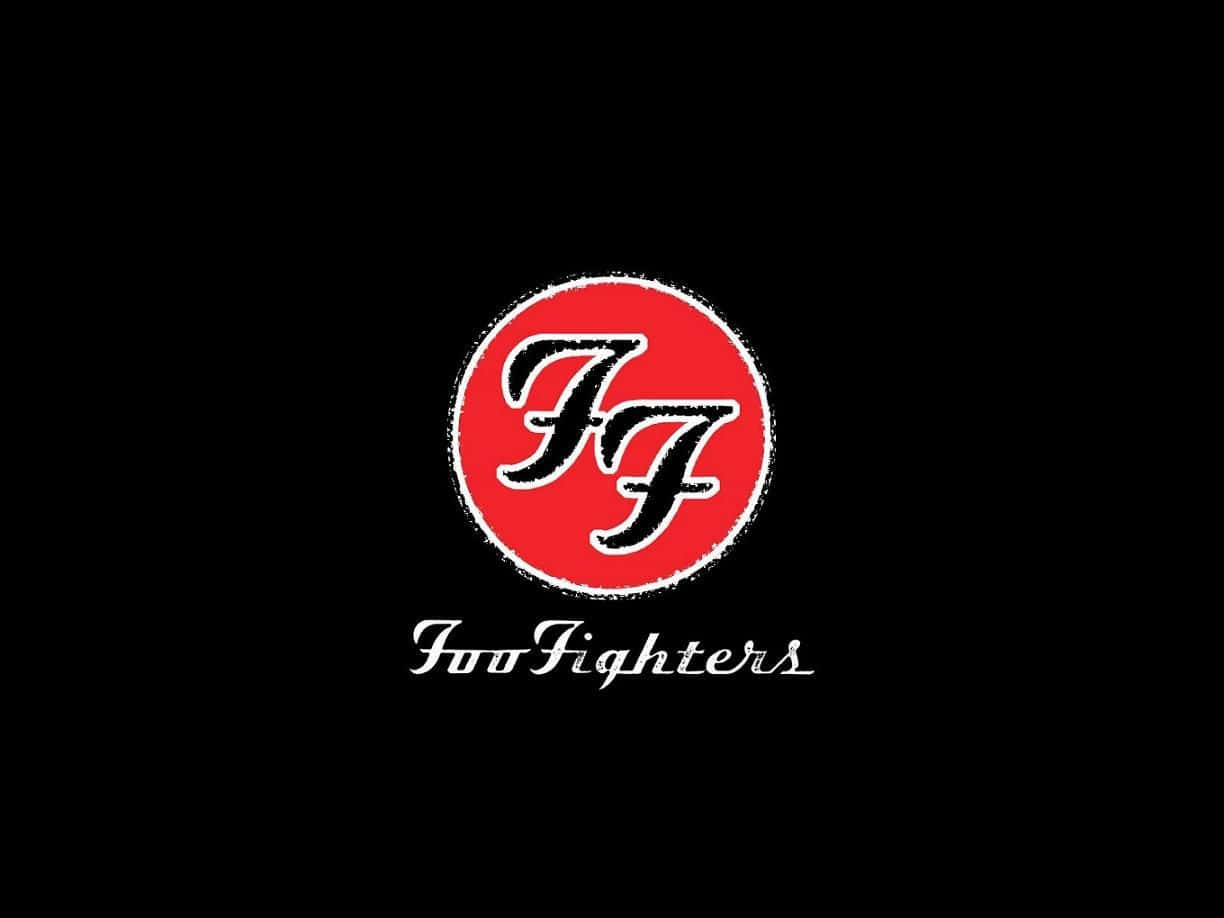 Foo Fighters Logoon Black Background Wallpaper