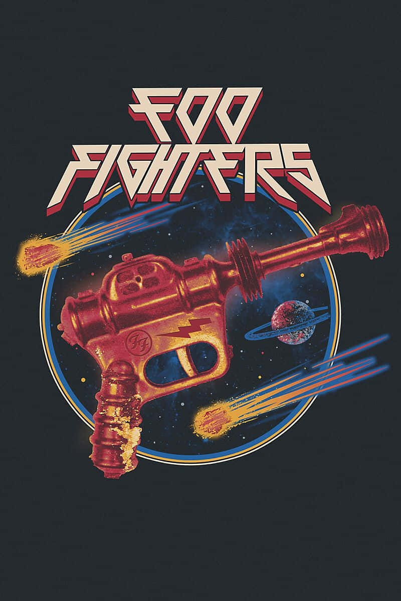 Foo Fighters Retro Ray Gun Poster Wallpaper