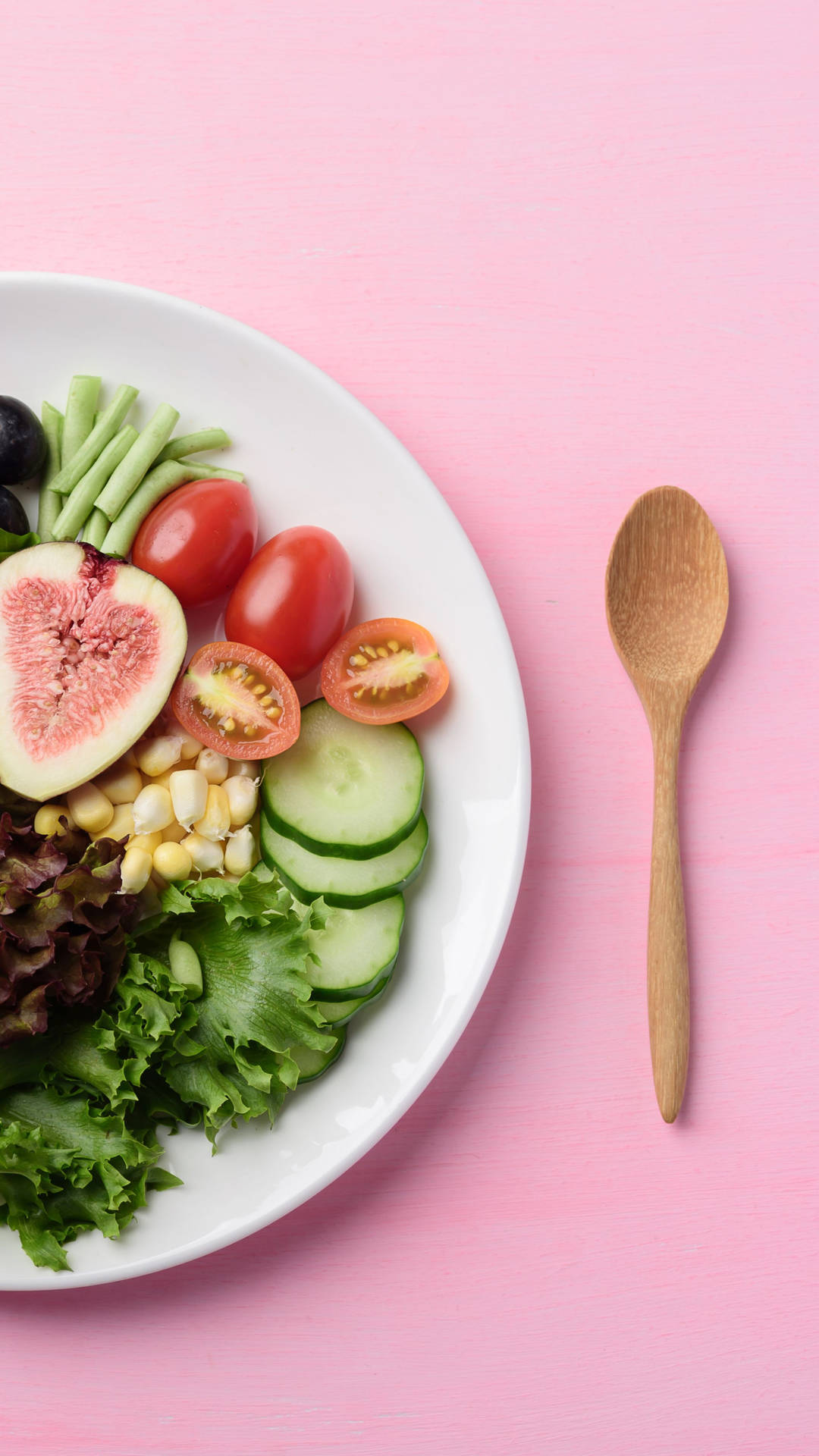 Vegetable Salad Food 4K On Plate Wallpaper