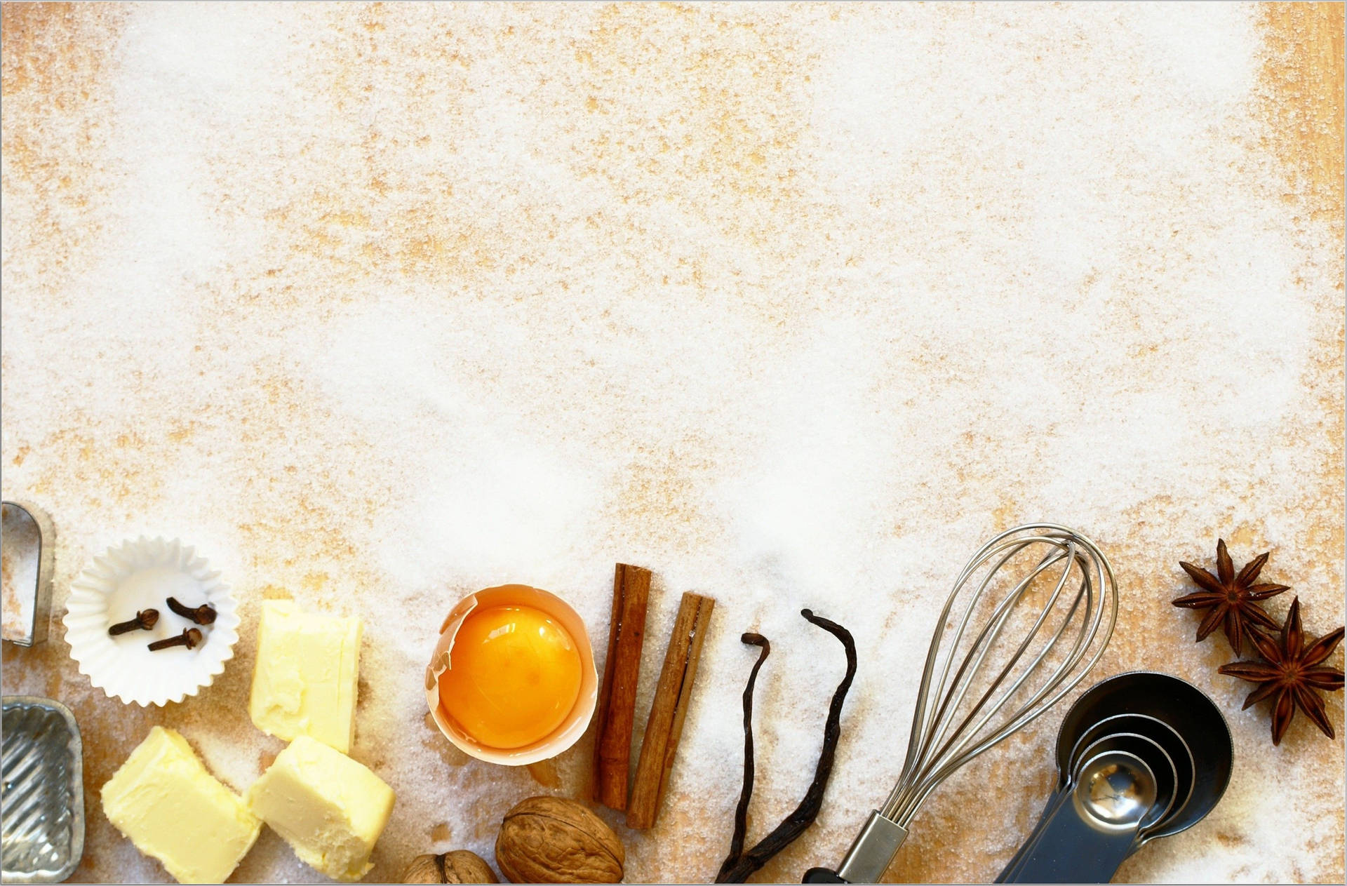 Food Baking Materials Wallpaper
