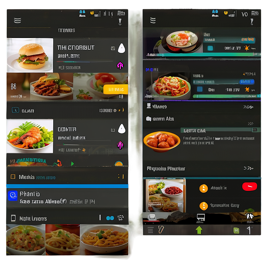 Food Delivery App Menu Png 06242024 PNG