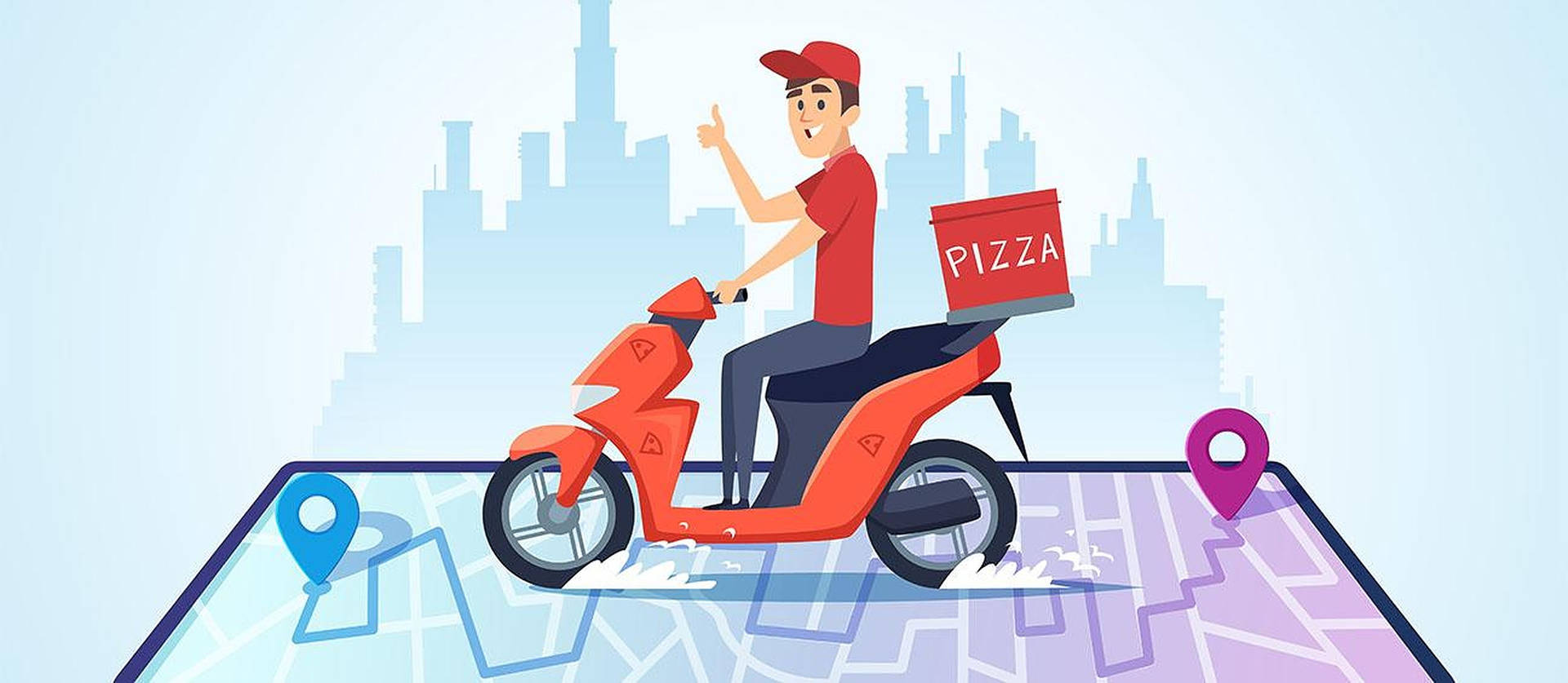 Food Delivery Gps Map