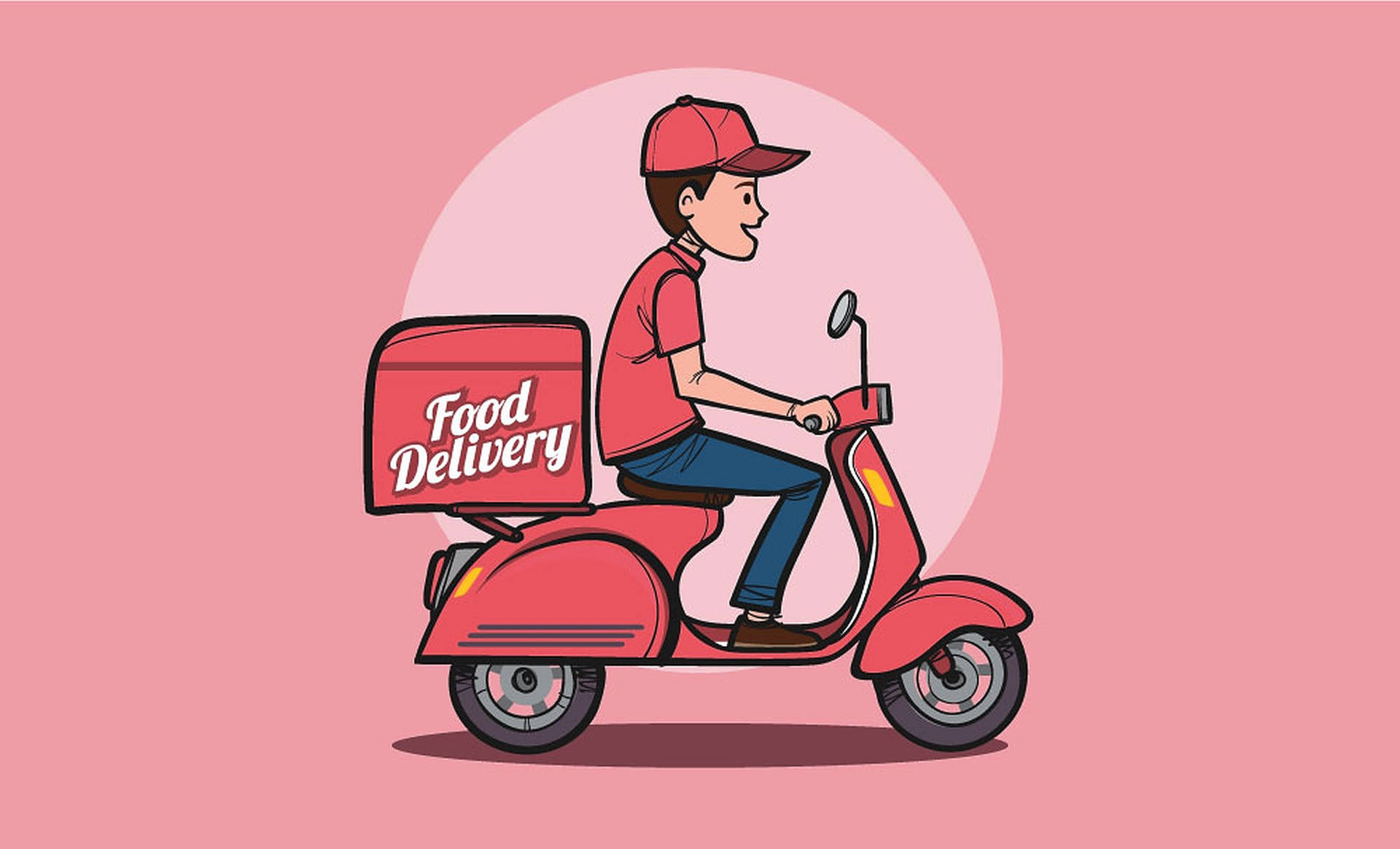 Food Delivery In Pink