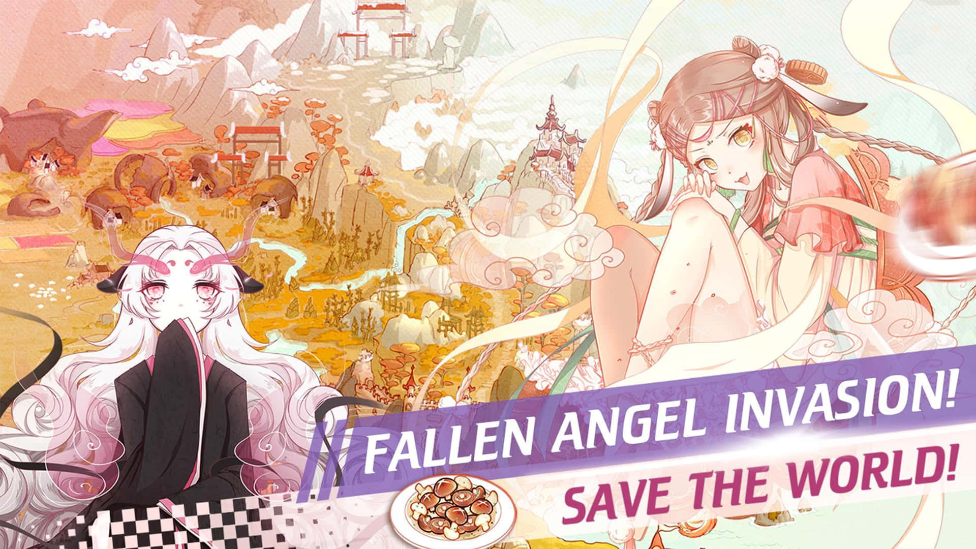 Food Fantasy Fallen Angel Invasion Wallpaper