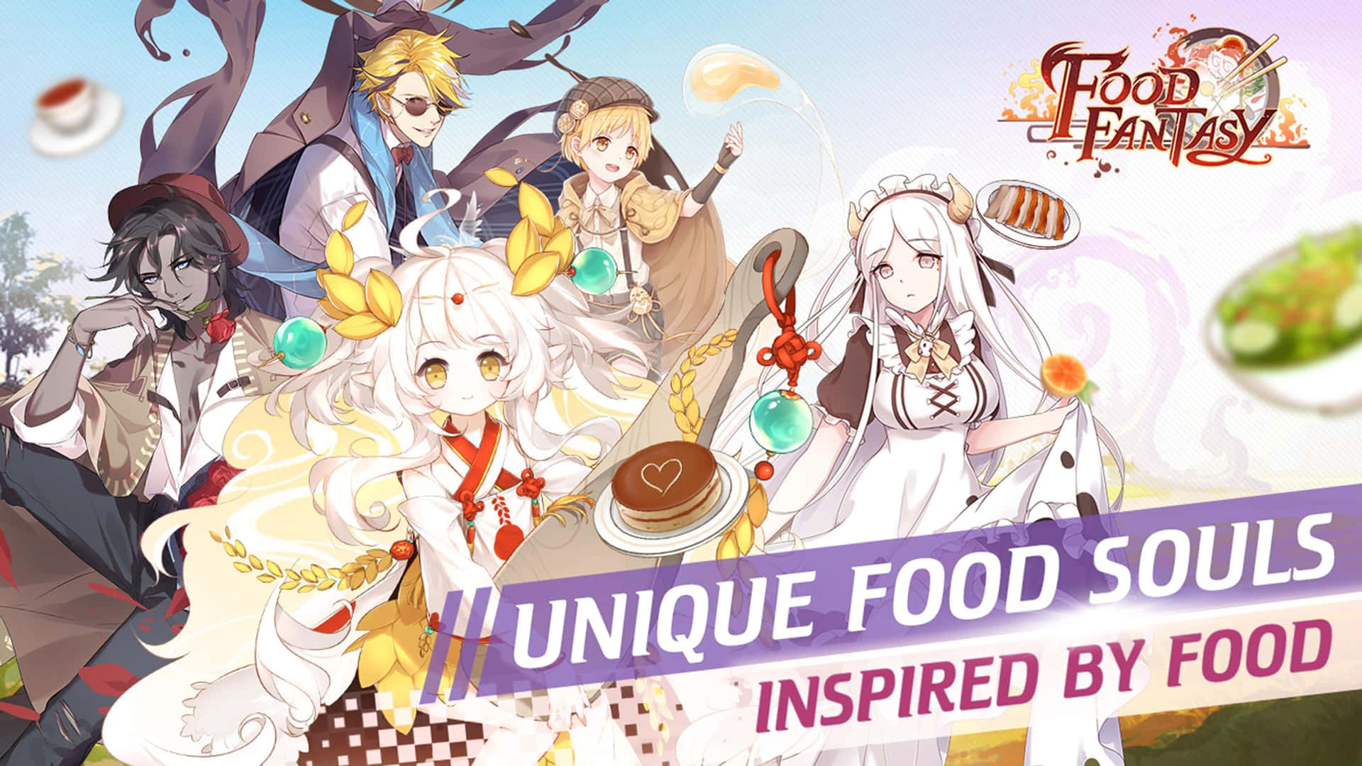 Food Fantasy Unike Mat Sjeler Bakgrunnsbildet