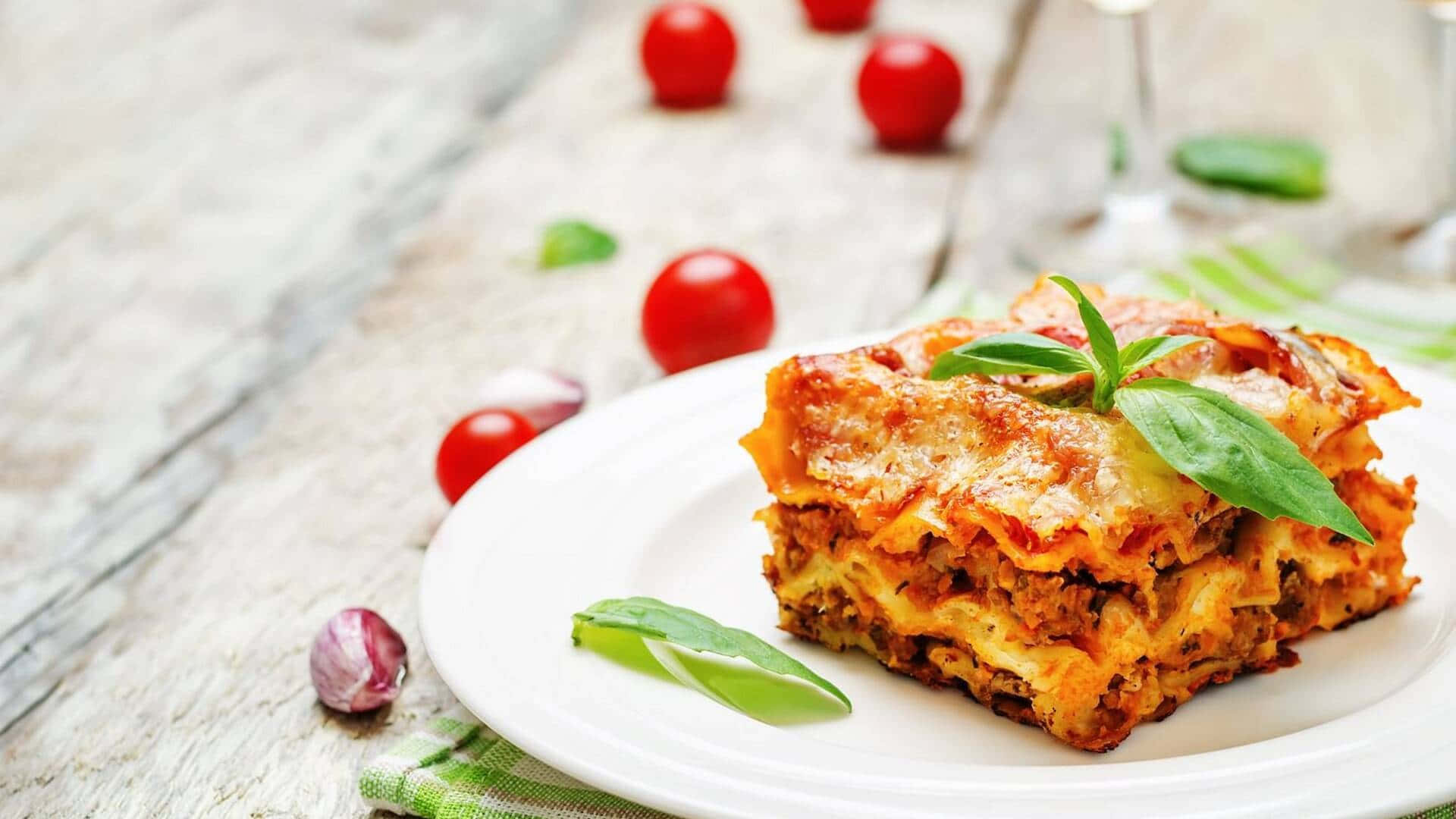 Food Photography Lasagna Alla Bolognese Wallpaper