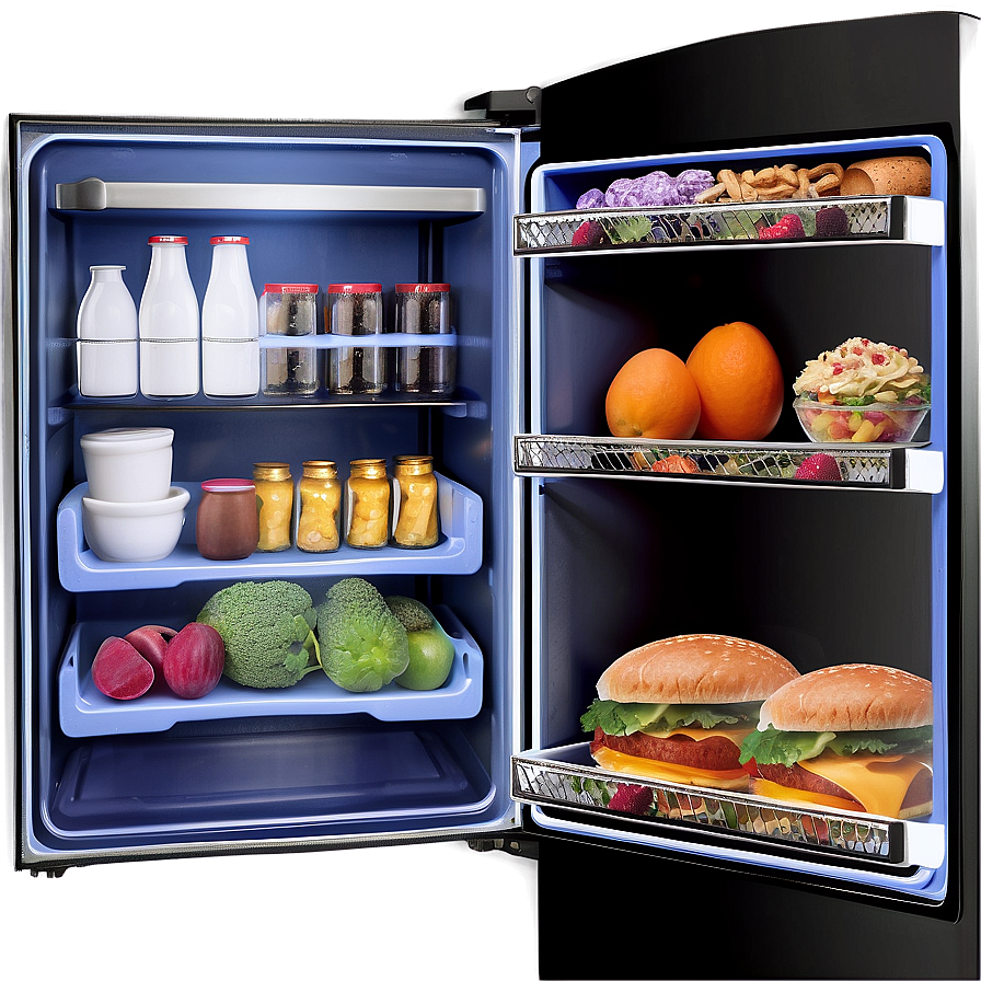 Food Showcase Fridge Png 05252024 PNG