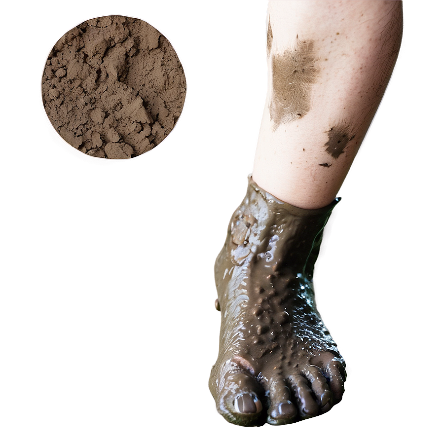 Foot In Mud Texture Png 05252024 PNG