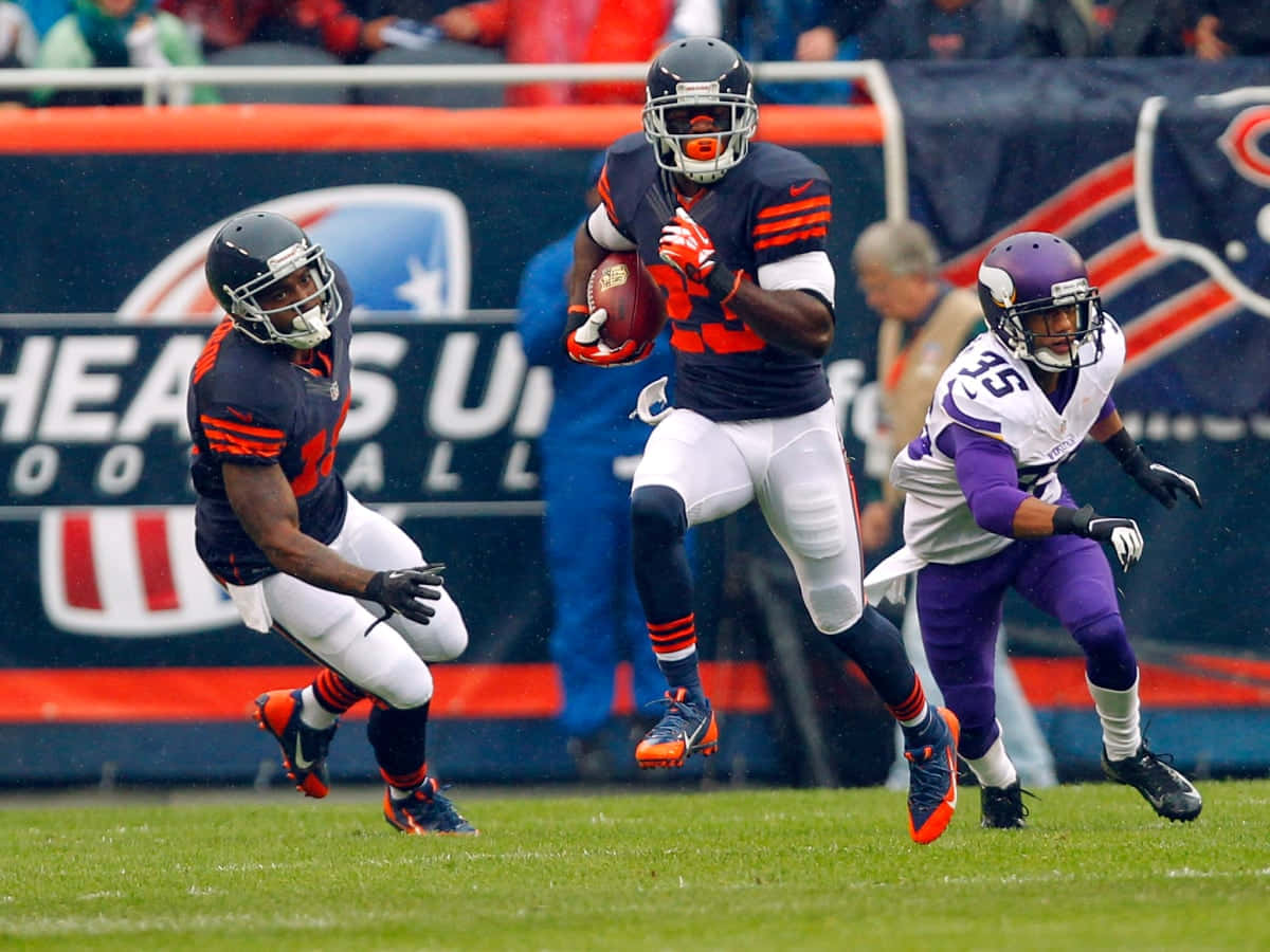 Football Action Run Devin Hester Wallpaper