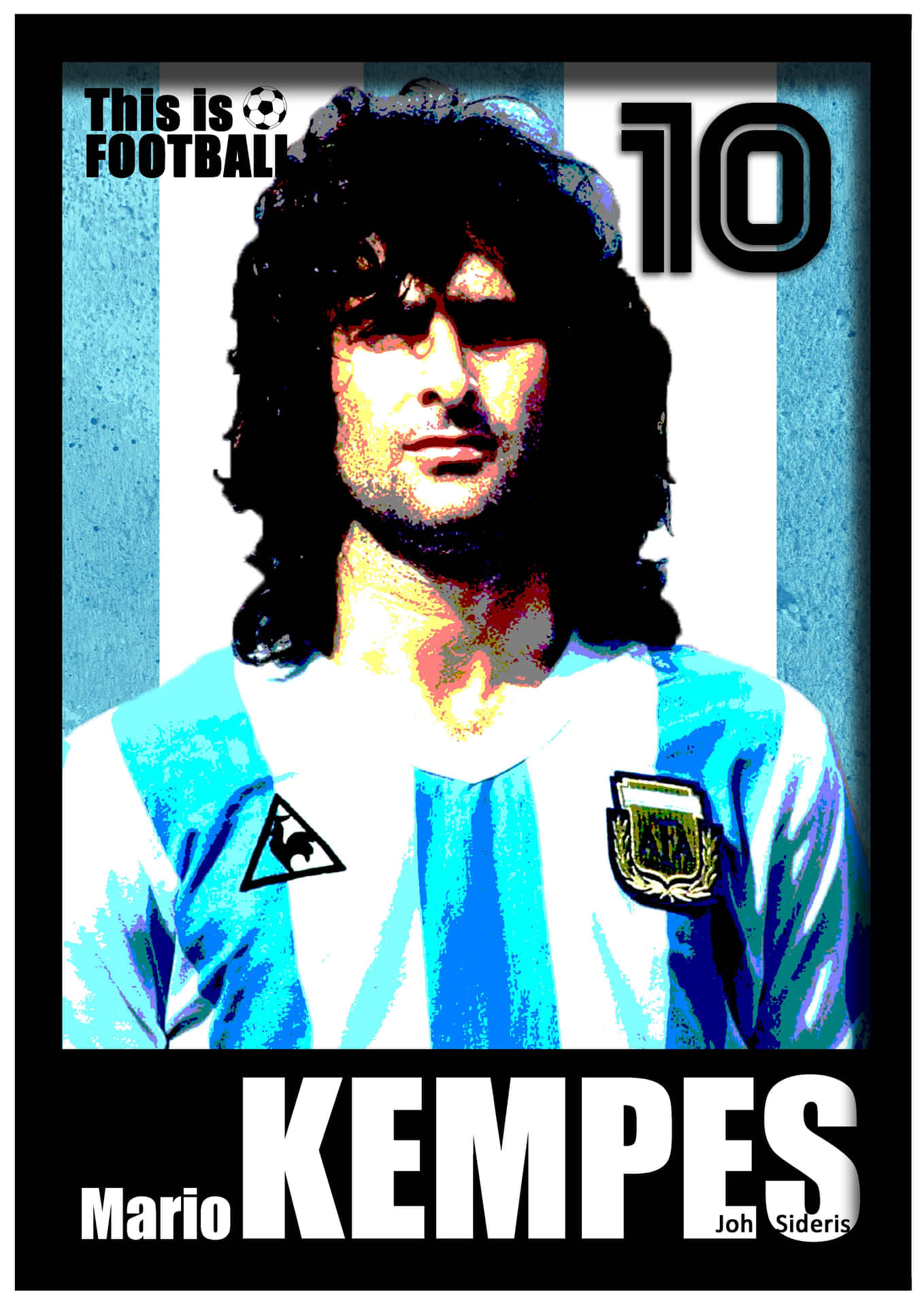 Fodboldatleten nummer 10 Mario Kempes Wallpaper