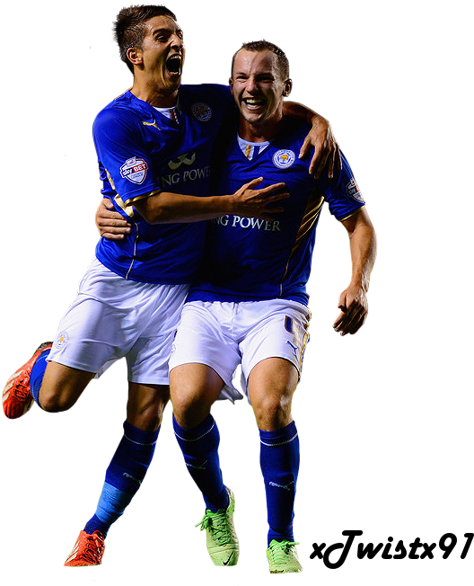 Football Celebration Leicester City Players PNG