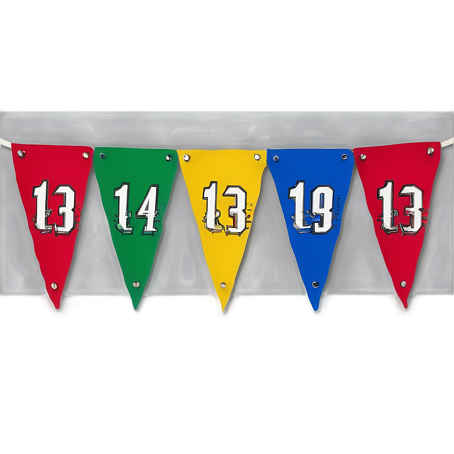 Football Fan Birthday Banner Png Rtx82 PNG