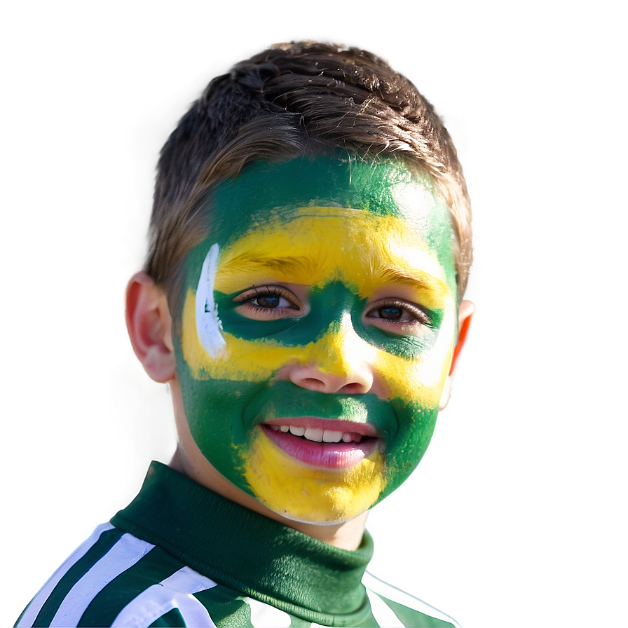 Football Fan Face Paint Png Ehb25 PNG