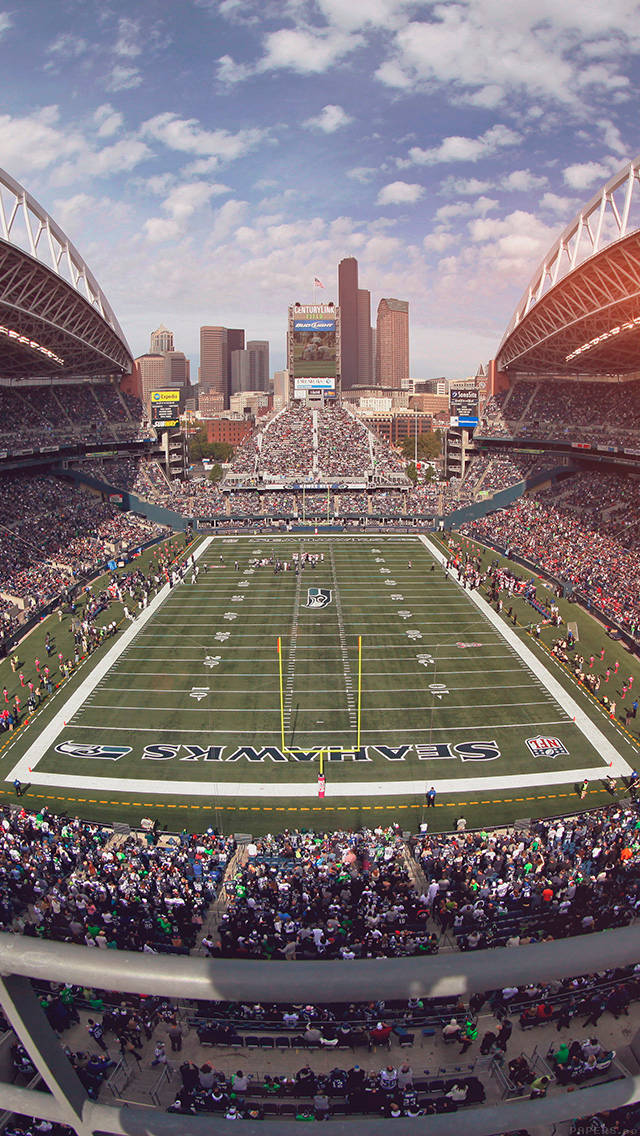 Footballfield Von Seattle Für Das Iphone Wallpaper