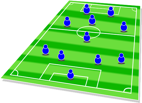 Football Formation Graphic PNG