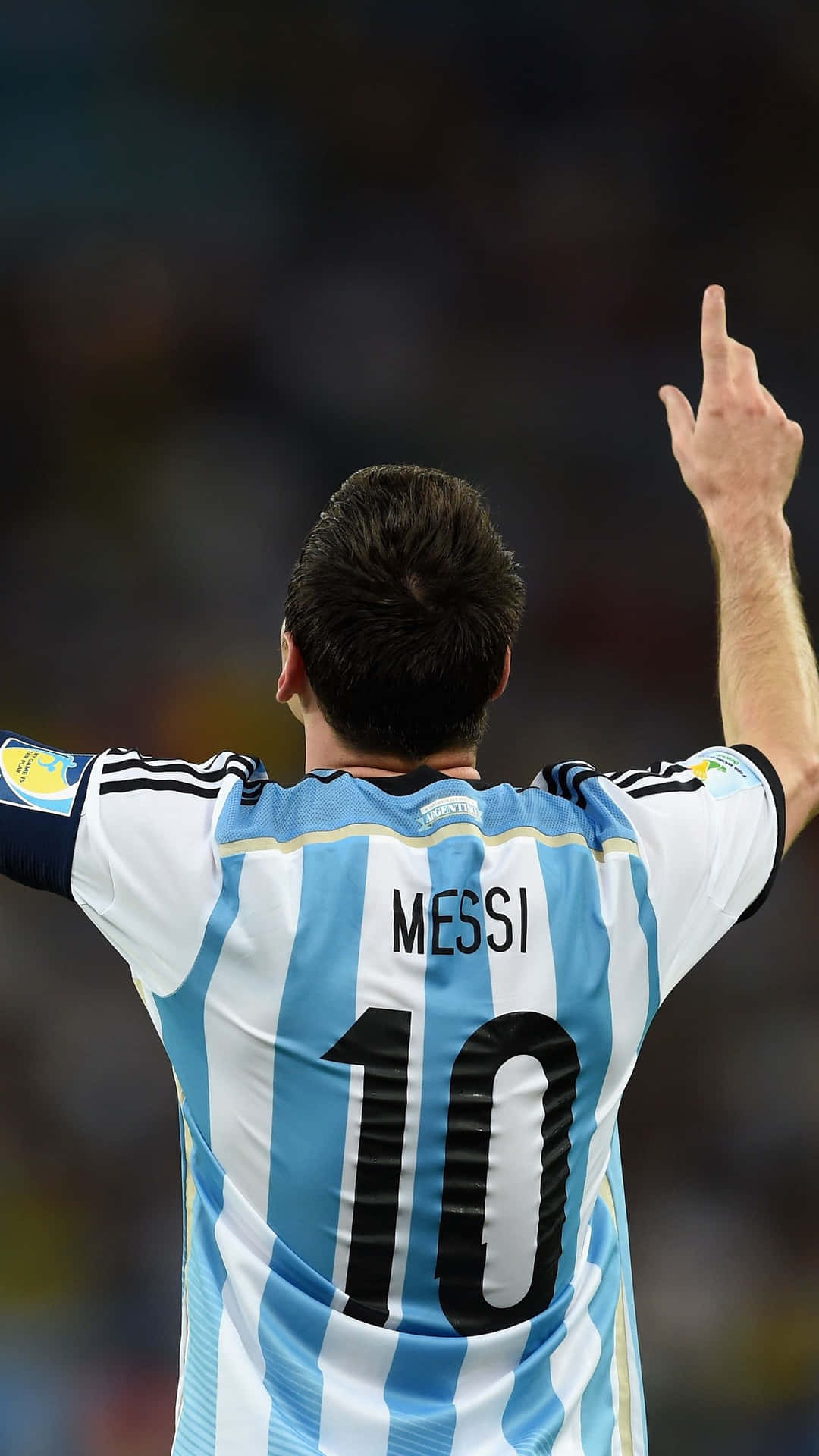 Football Galaxy Athlete Lionel Messi Wallpaper