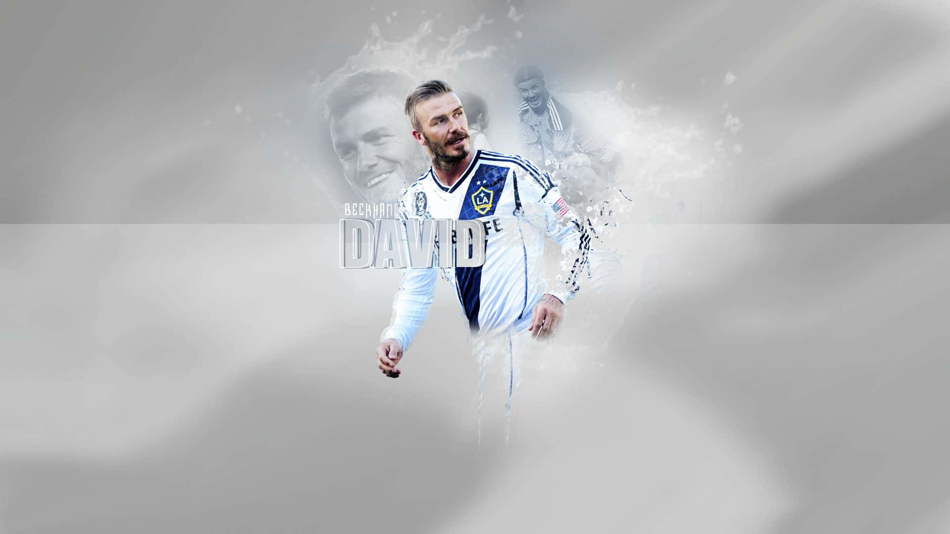 Fodbold Galaxy Engelske Spiller David Beckham Wallpaper