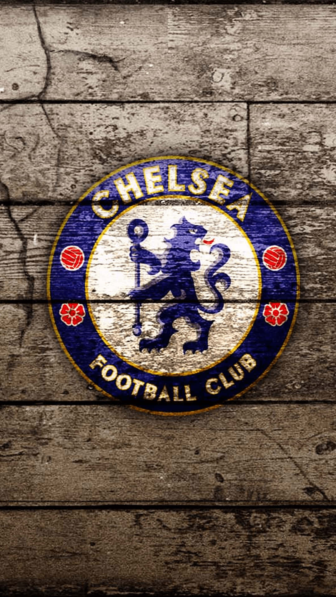 Football Galaxy Chelsea Club Logo Wallpaper