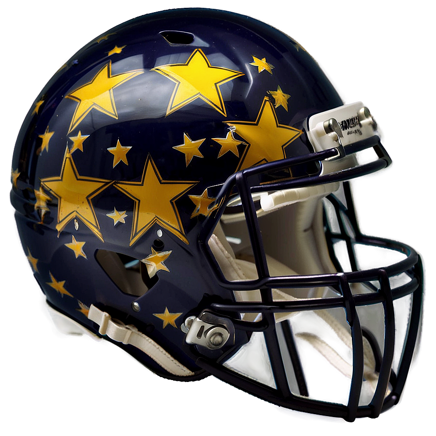 Football Helmet With Stars Png Wlj PNG