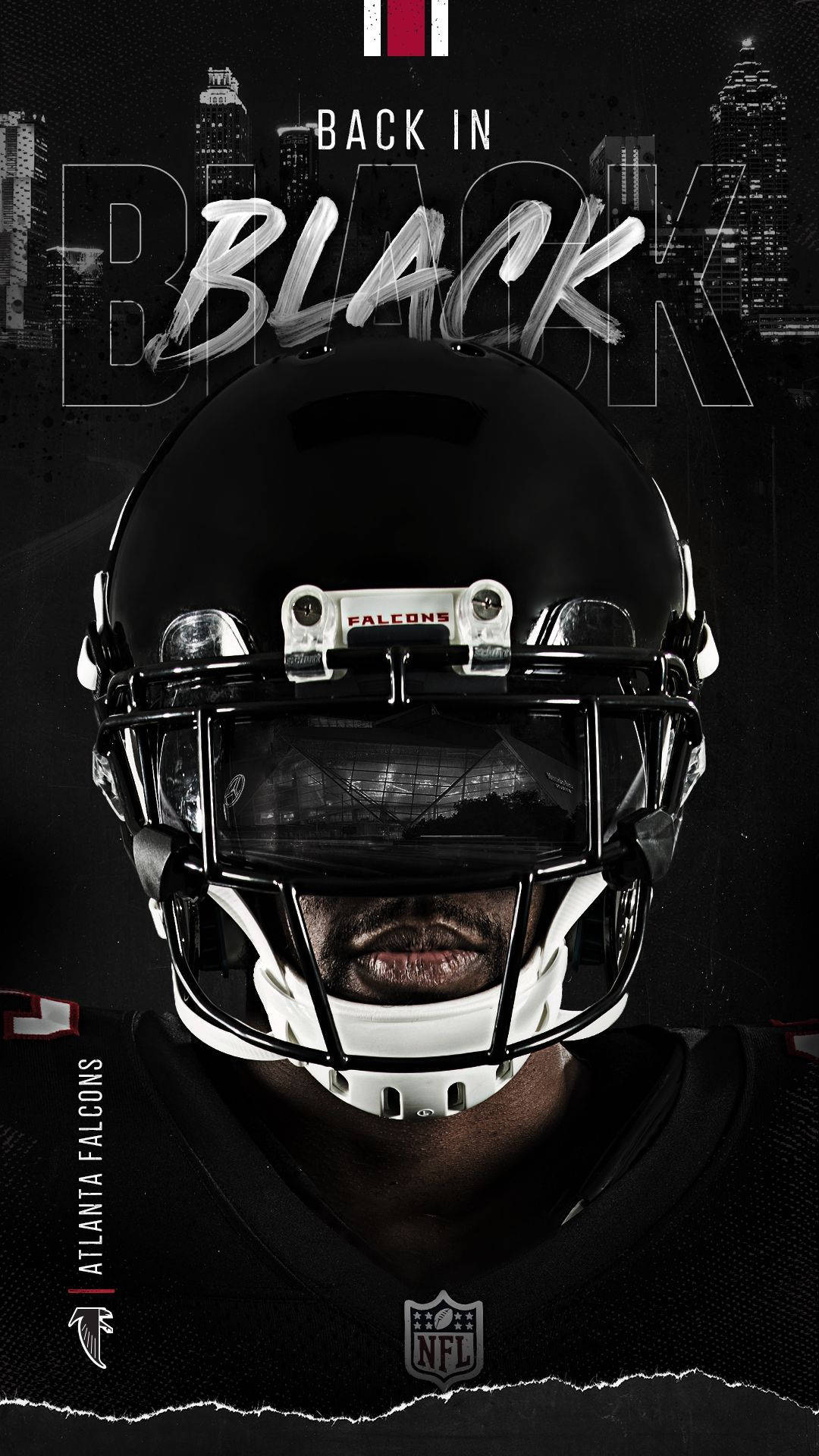 A Black Football Helmet With The Words Back In Black Wallpaper