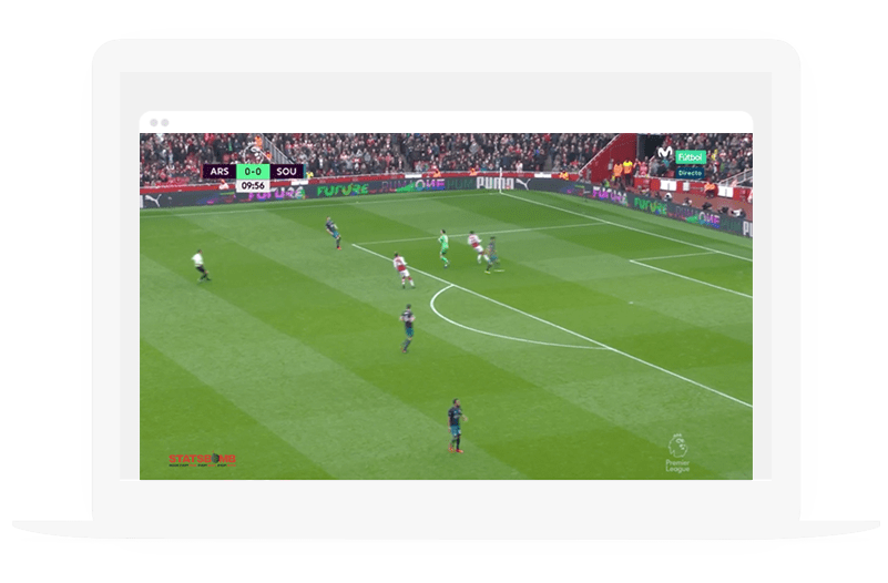 Football Match Action Tablet Display PNG