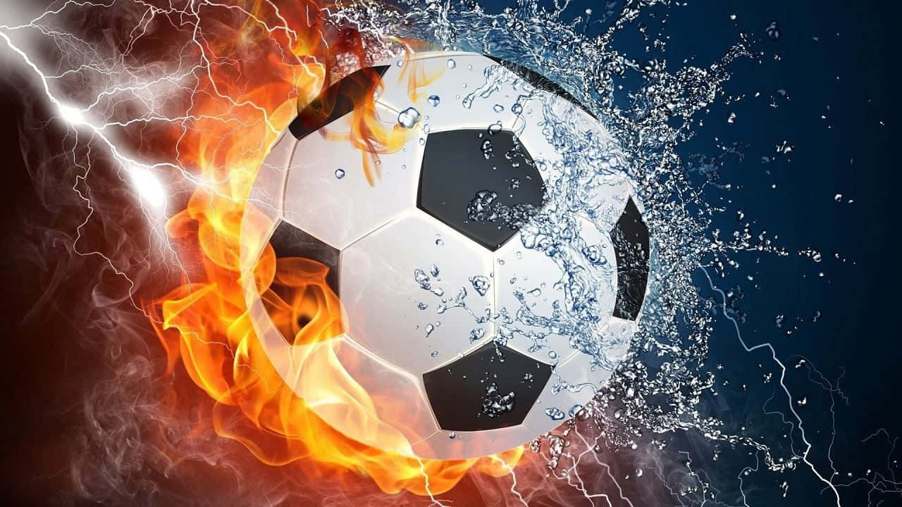 On Fire For Football Wallpaper