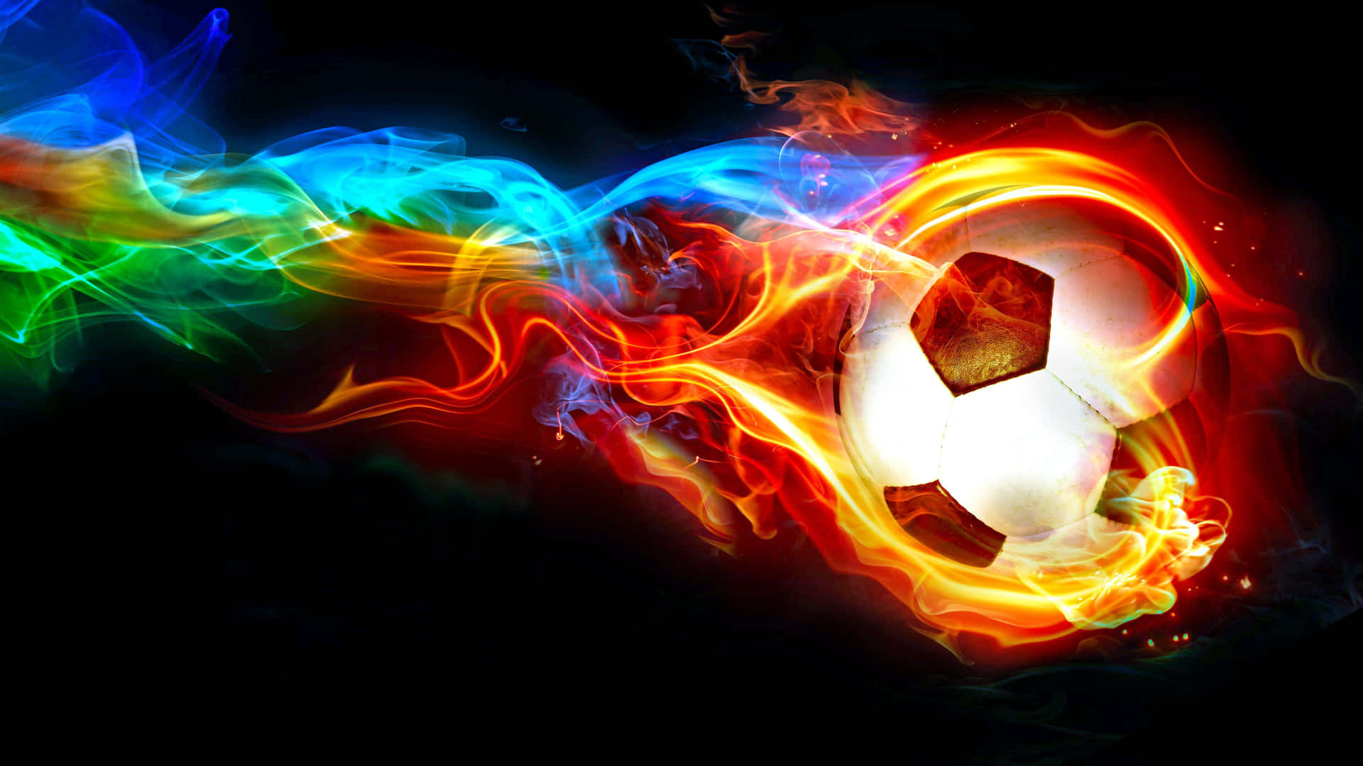 "Light up the Field with Football On Fire!" Wallpaper