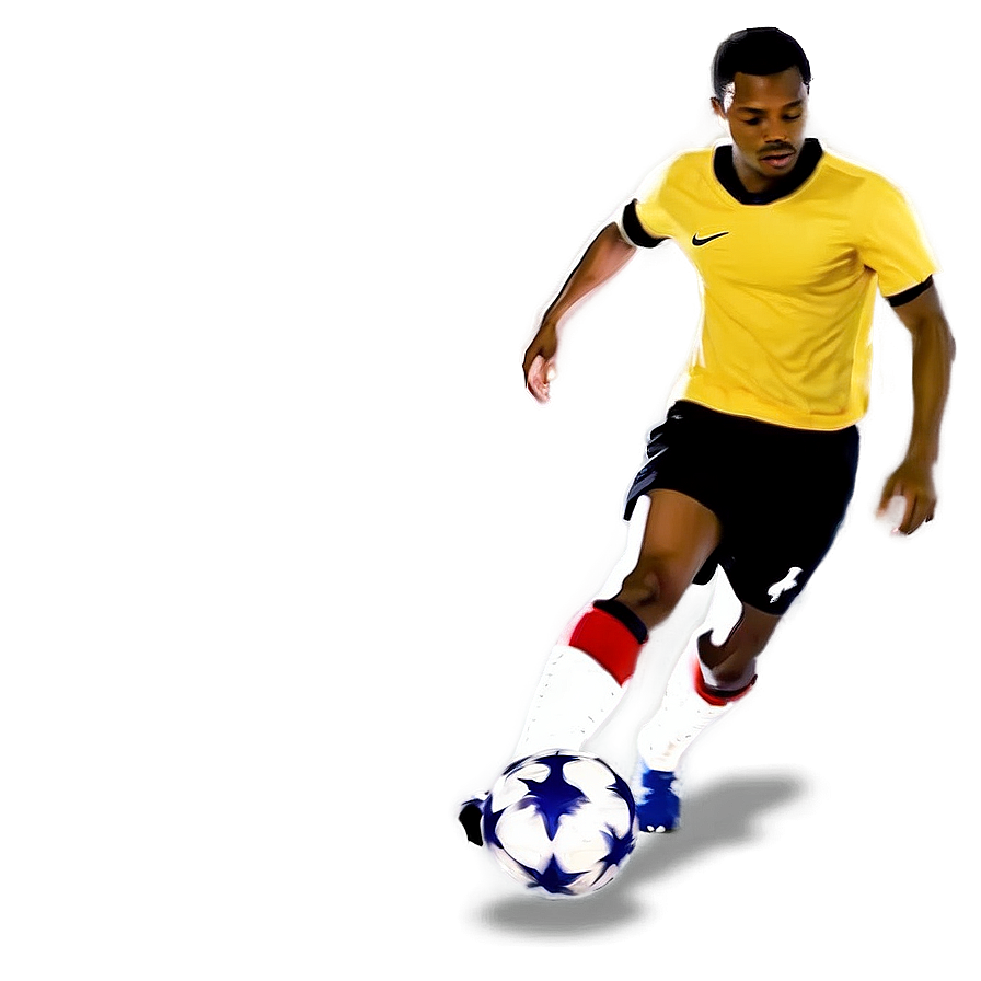 Download Football Player Dribbling Png 05252024 | Wallpapers.com