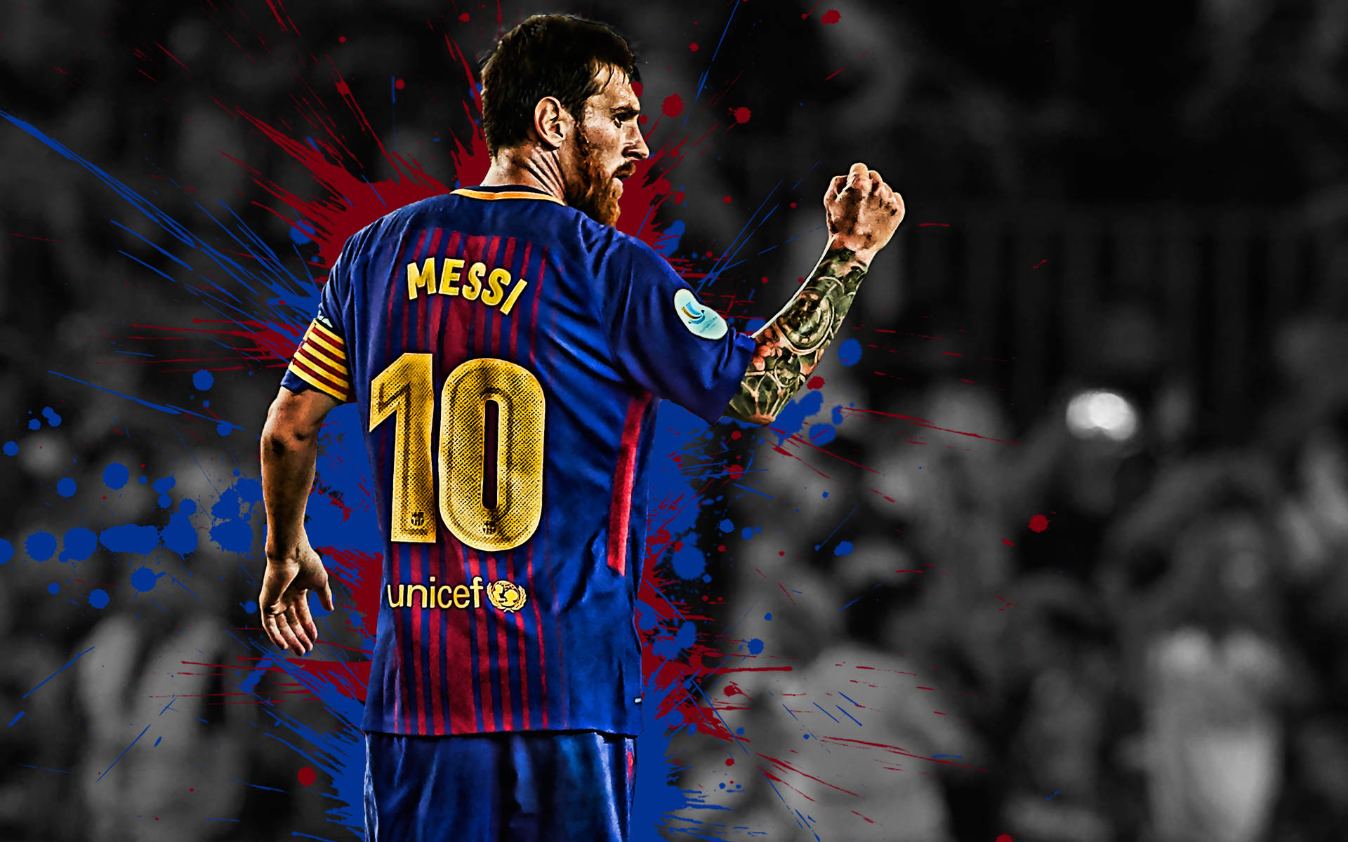 Download Football Player Lionel Messi Fan Edit Wallpaper ...