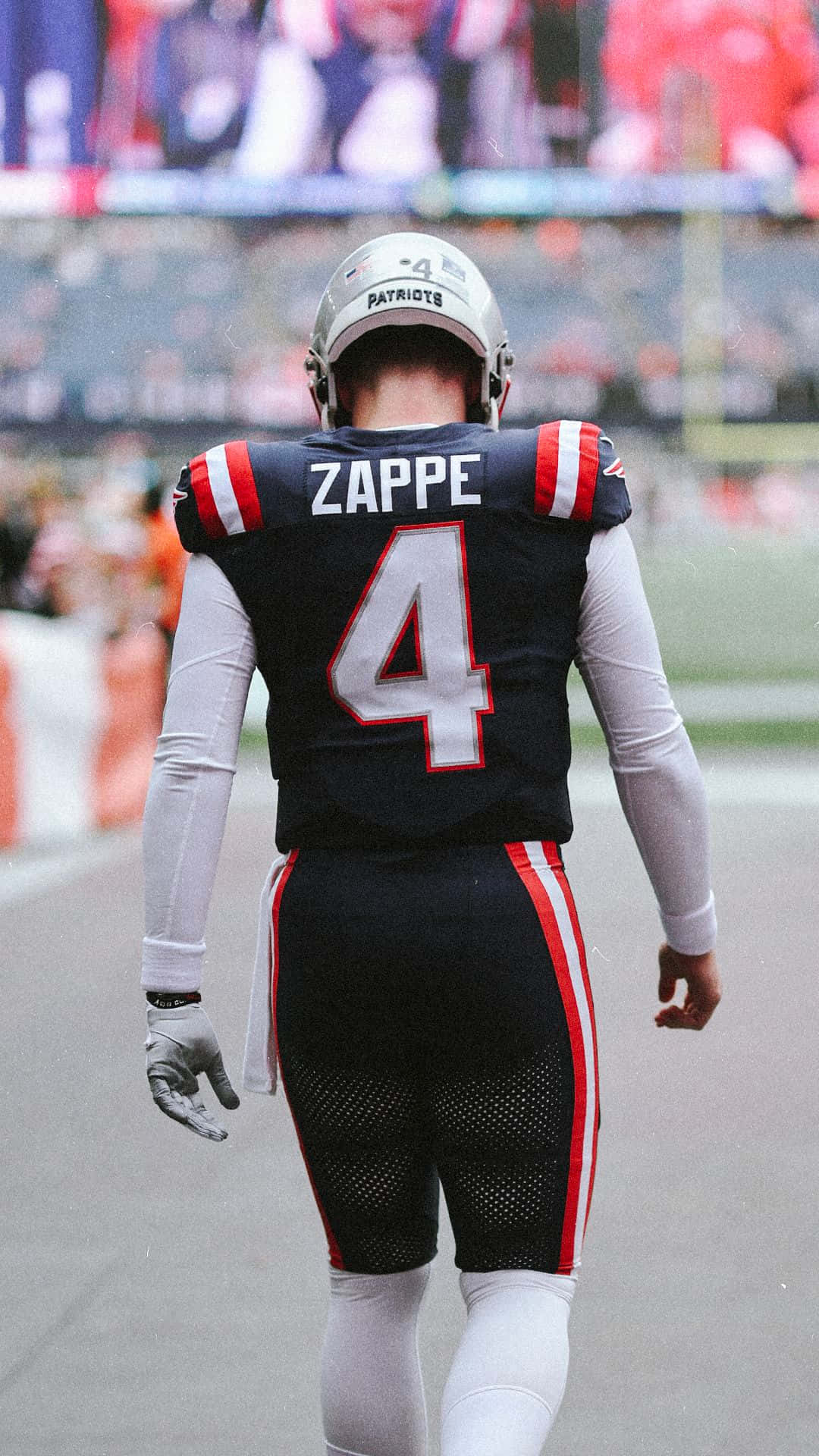 Football Player Number4 Zappe Wallpaper