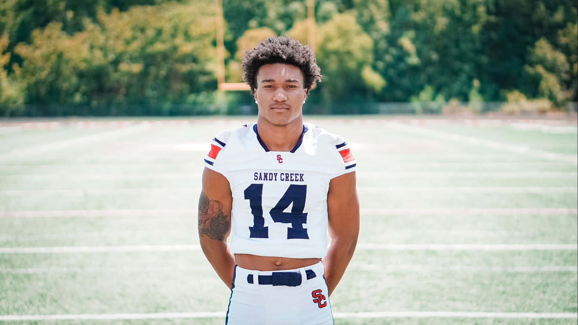 Portrait De Joueur De Football Sandy Creek 14 Fond d'écran