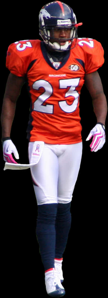 Football Player Wearing Number23 Jersey PNG